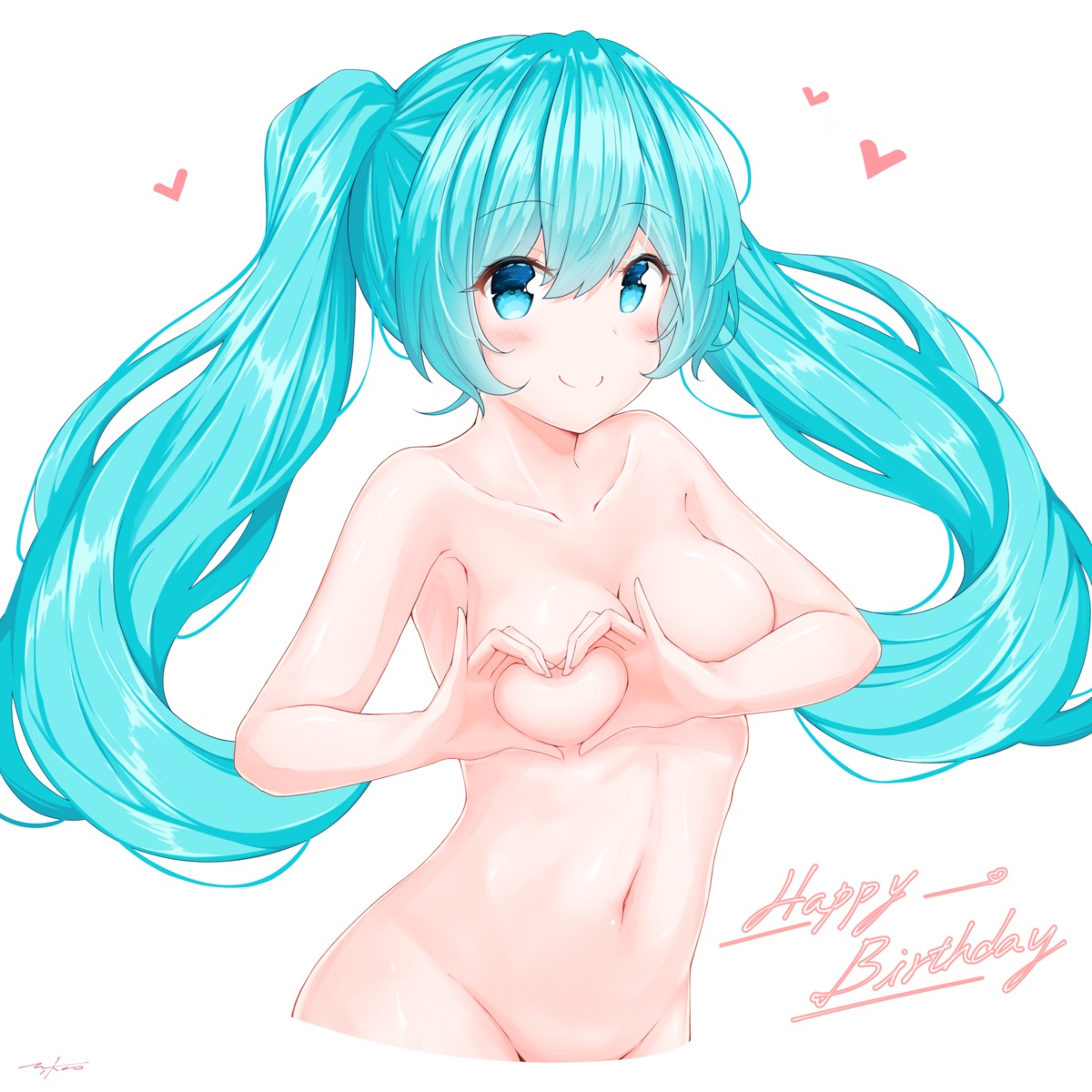 Mikoo O39 Vocaloid Hatsune Miku Breast Grab Breast Hold Naked 565408